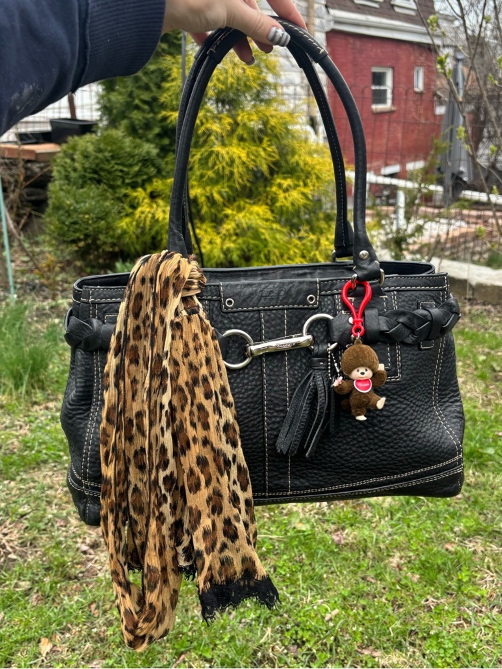 Vintage Coach Hampton Summer Leather Authentic Coach Bag